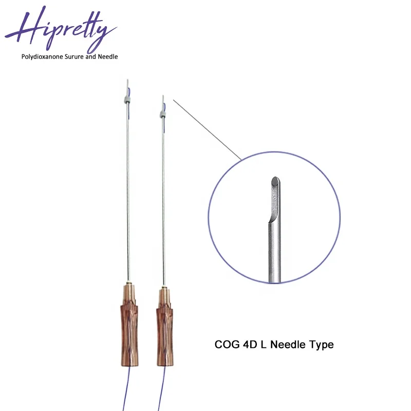 Thread Lift Korea Blunt L Cannula Type 19g / 21g 100mm Lifting Face Pdo Cog 4d