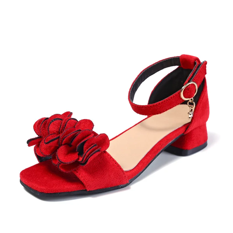 
Korean Style Summer Kids Princess Dress Shoes High Heels For Girls 