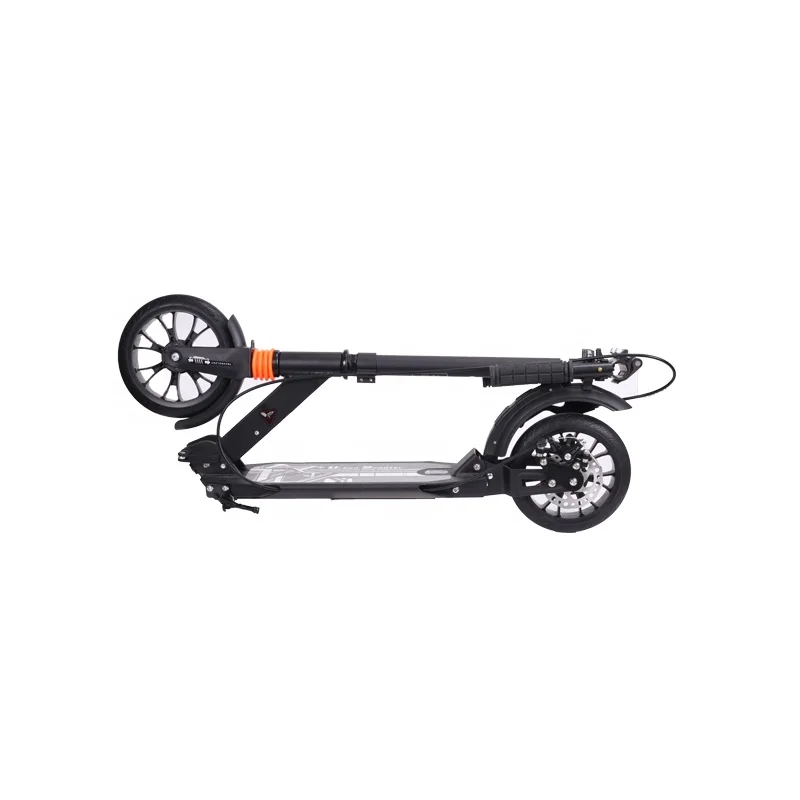 High quality adult Kick Scooter 200mm big PU Wheels double suspension with Disc brake kick scooter