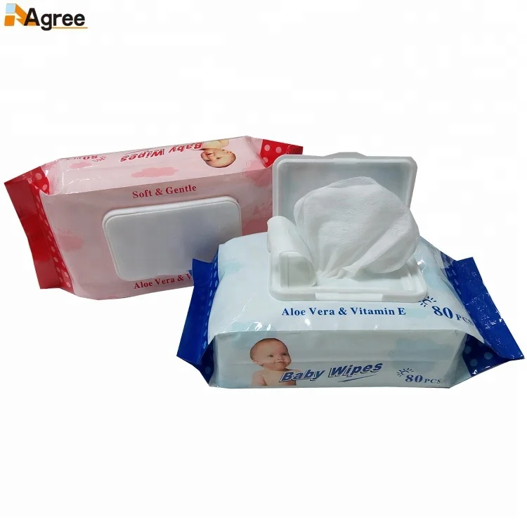 Wholesale 100pcs Toilet Water Wet Baby Wipes Opening Private Label 99% Water Wet Wipes Baby TOALLAS HUMEDAS