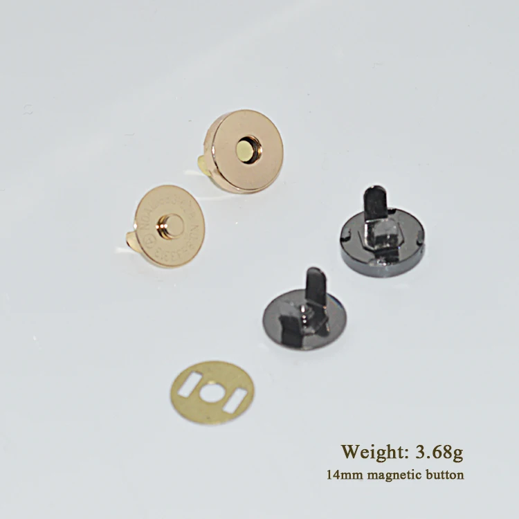 Wholesale 14mm Magnetic Button for bag and clothing Magnetic push metal Button