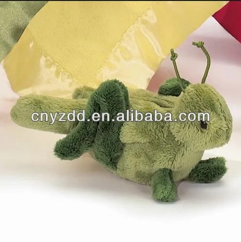 plush toy grasshopper/grasshopper toy/soft grasshopper toy