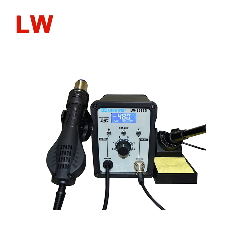 Lead free hot air work station factory hot air smd rework soldering station