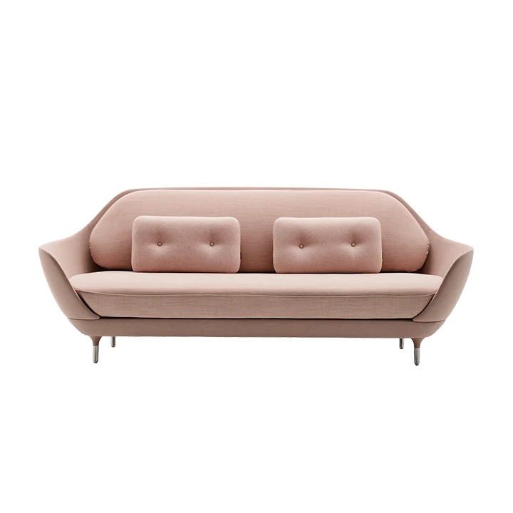 
Modern high quality velvet fiberglass two seat sofa 