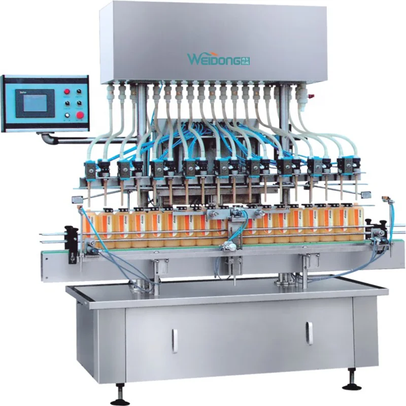 Automatic Multiple 4 6 8 10 Filling Heads Nozzles Linear Straight Line Piston Shampoo Liquid soap Cosmetic Filling Machine