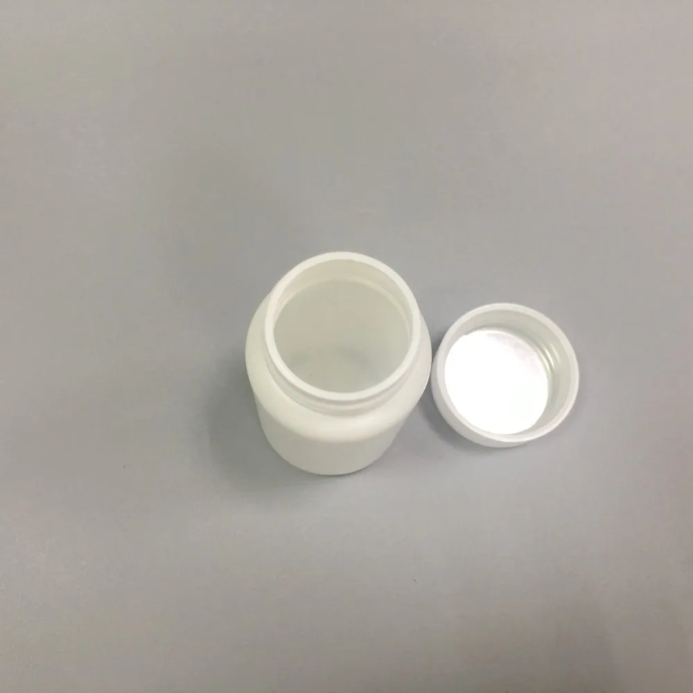 100ml White HDPE Medicine Bottle Plastic Pill Bottles with CRC cap