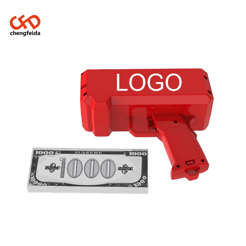 
Red Super Money Gun Money Rain Drop Gun, Paper Playing Money Gun 