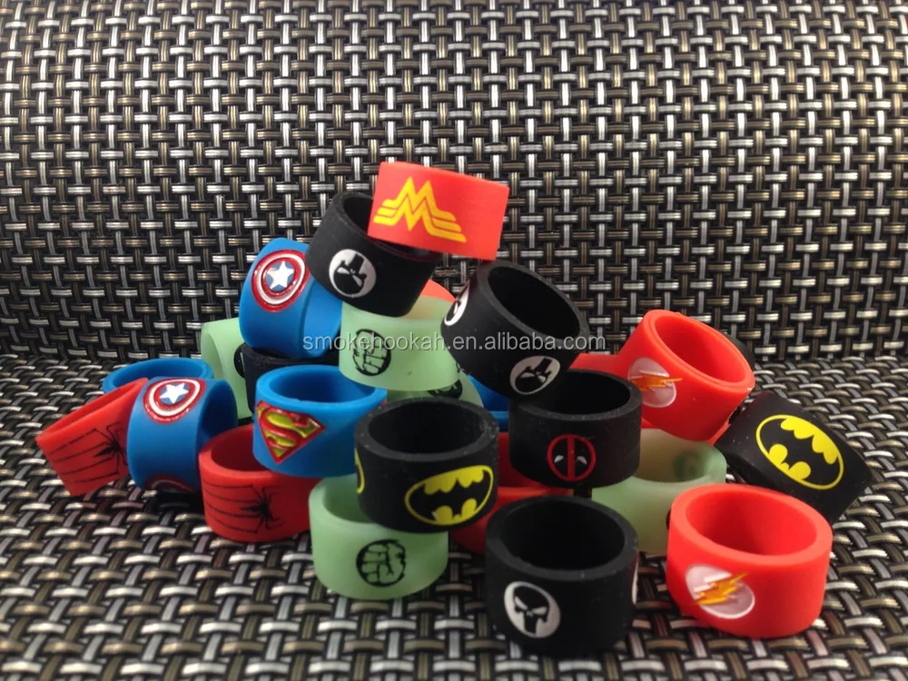 ecig silicone bands 13mm vape ring for ego series batteries decorative and protection resistance vape bands for ego vision