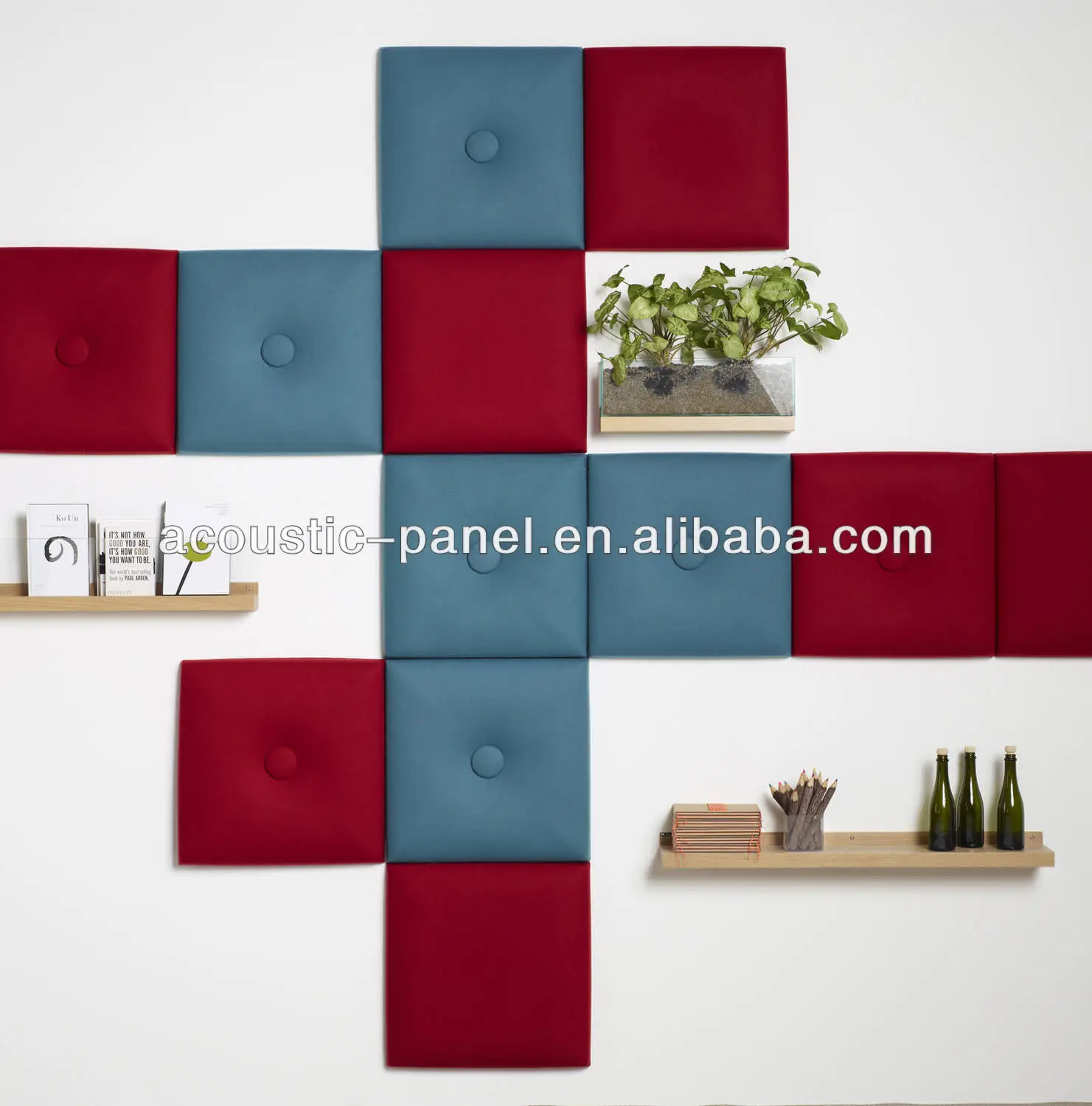 Factory Hot Sale Upholstered Wall Panel For Hotel Bed Background Faux Leather Wall Panels Interior Wall Paneling