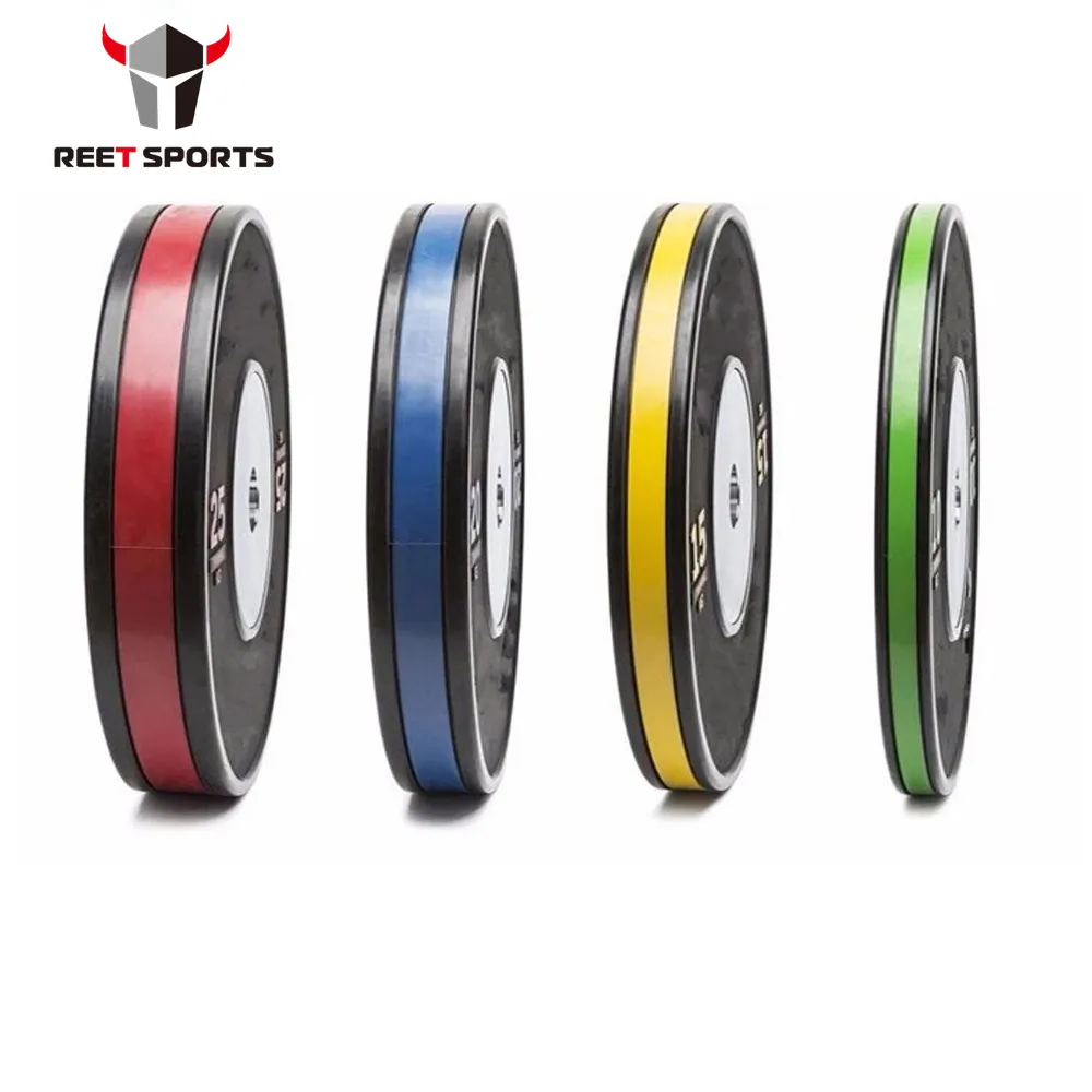 Wholesale gym standard rubber bumper  weight plate set