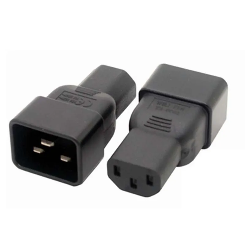 IEC 320 3-Pin C13 Female To C20 Male Plug Adapter Converter Connector