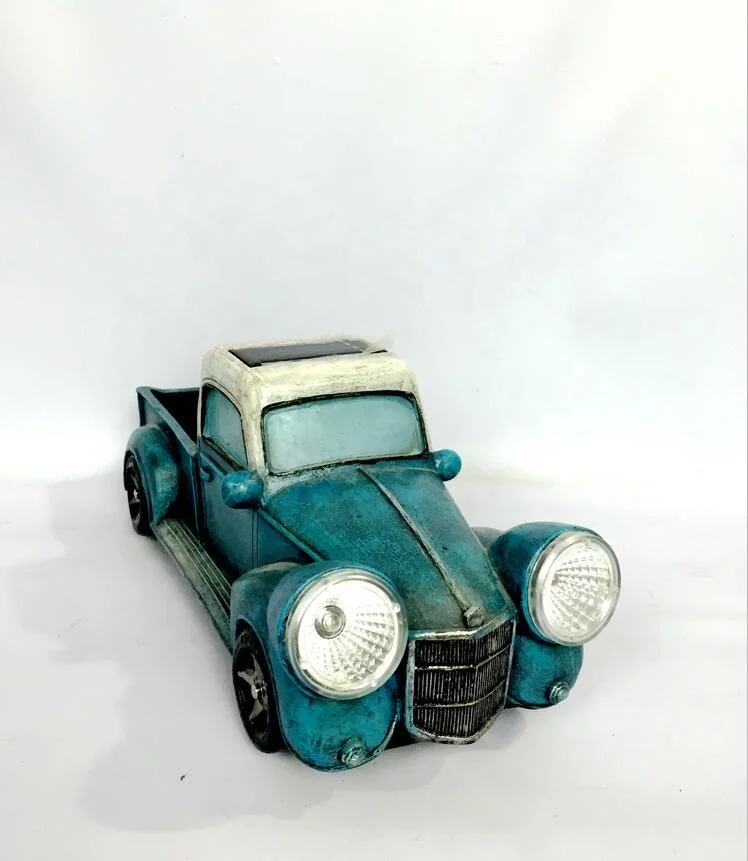 Battery Operated Tabletop Decoration Home Decorative Lights Polyresin Car for Indoor Outdoor Use