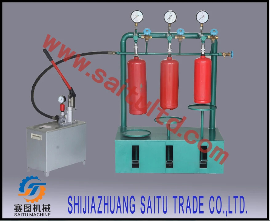 SAITU COMPANY supply fire extinguisher nitrogen filling machine for fire extinguisher service