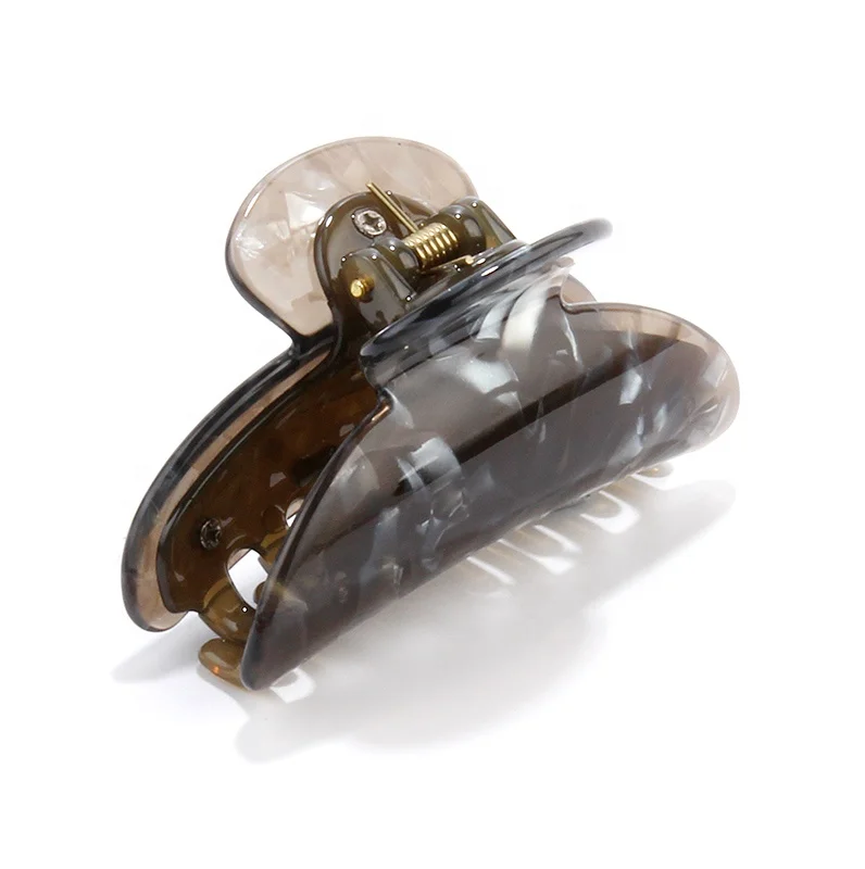 In stock wholesale multi color large hair claws for women high quality attractive acetate hair claws