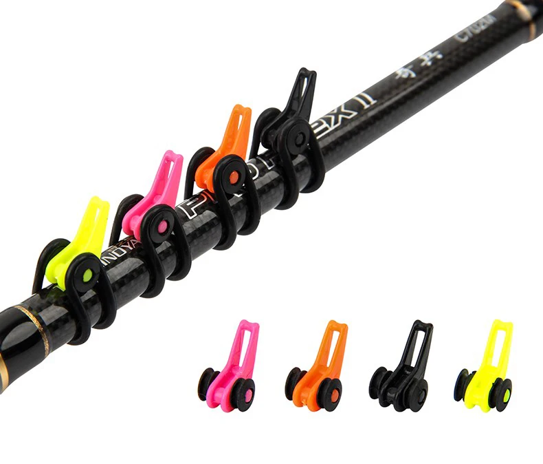 Gaining Multiple Color Plastic Fishing Rod Pole HooK Keeper Lure Spoon Bait Treble Holder Small Fishing Accessories