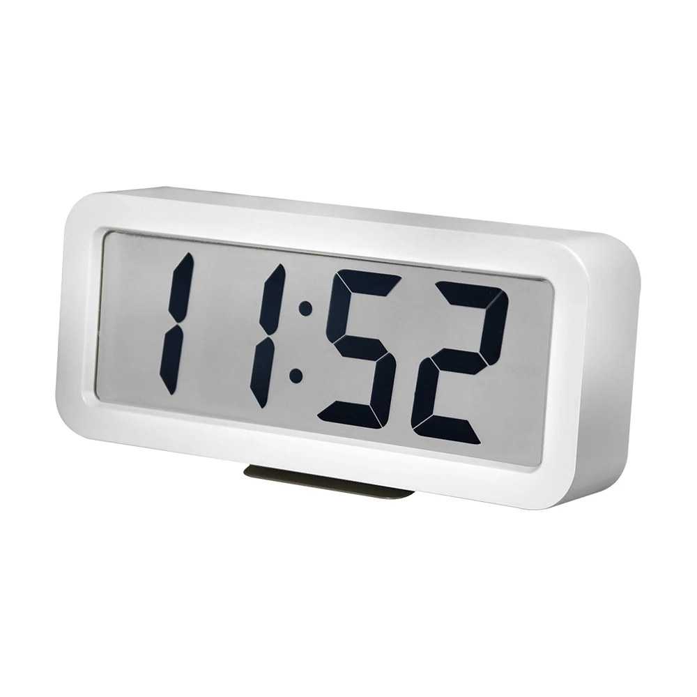 2023 Large LCD Display Digital Alarm Low Light Sensor Light Easy to Set Day Alarm Clock Home