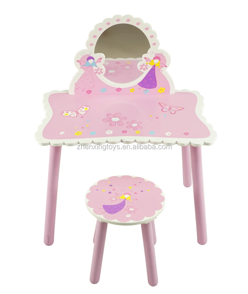 Деревянный мультяшный Сказочный туалетный столик зеркало цена