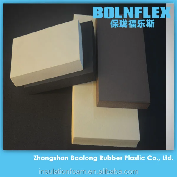 NBR/PVC Material Insulation Board Elastomeric Flexible Rubber Foam Heat Insulation