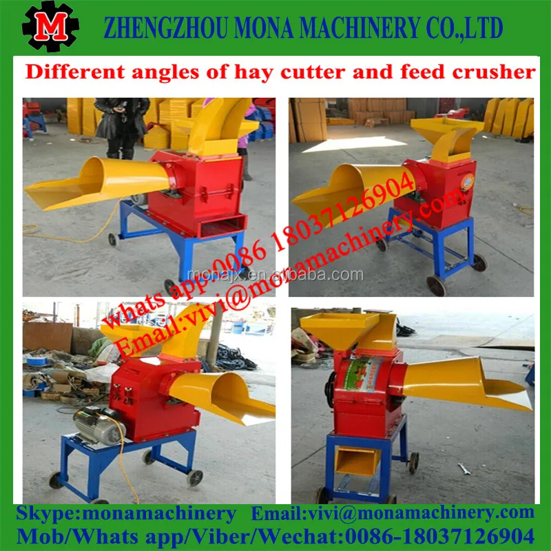 Multifunctional Hay Grass Straw Chaff Cutter Diesel Powdered High Speed Animal Feed Chaff Cutter Rice Straw Chaff Cutter For Fa