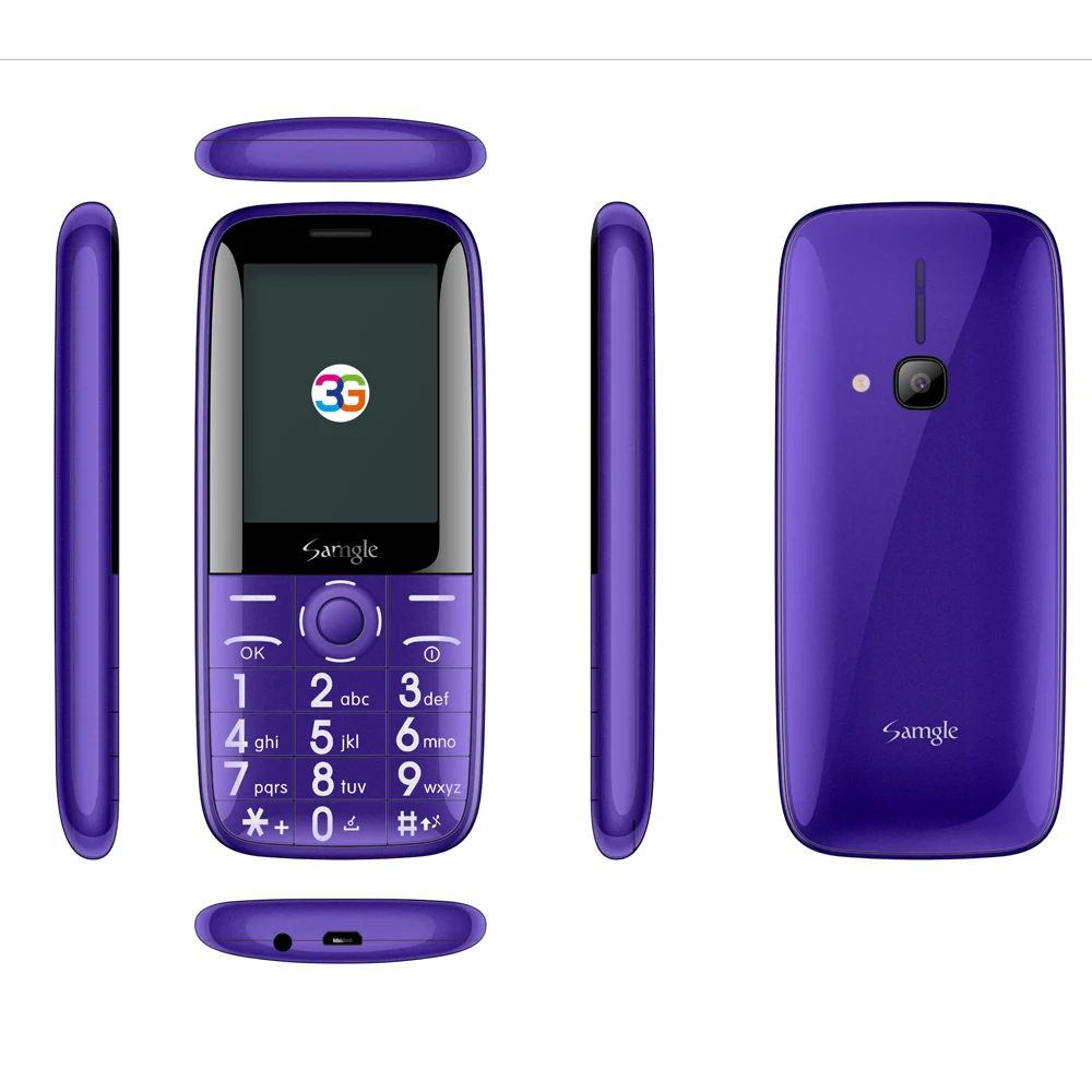 
Hot Selling 2.4 inch 3G Feature Phone Bar Type Dual Sim Card 