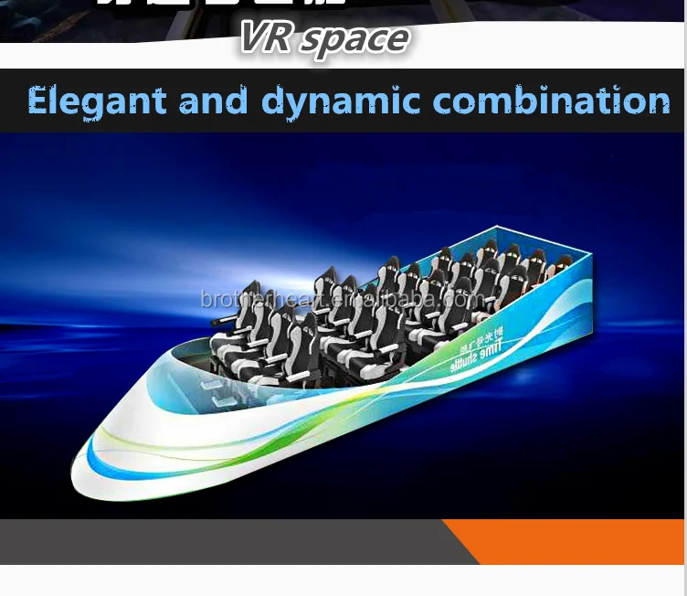 Fantastic large multiplayer 9d VR cinema motion simulator for theme park/shopping mall