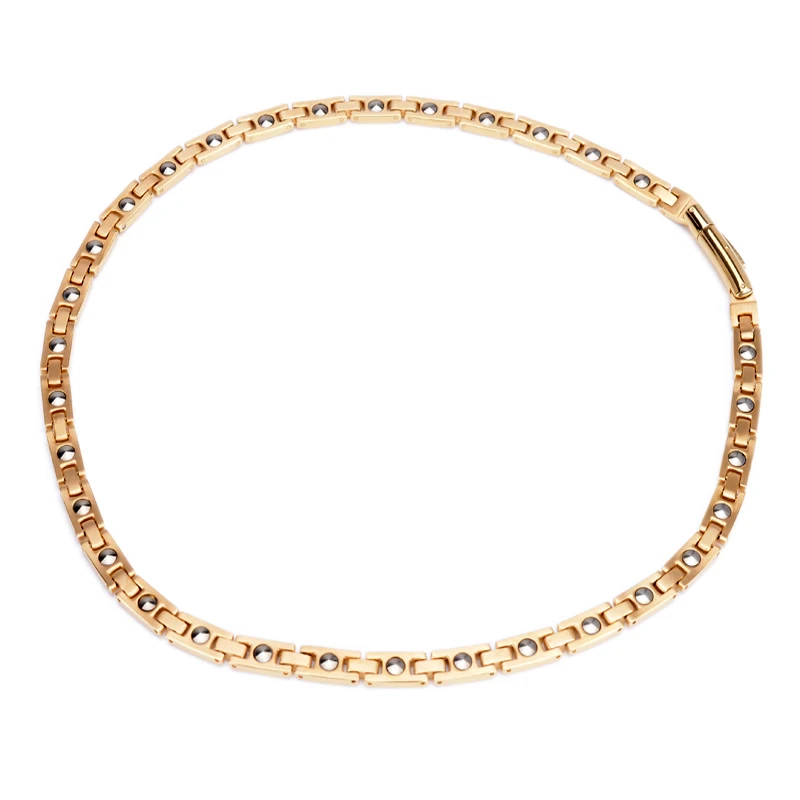 Wholesale Professional Supplier Stainless Steel Power Energy Jewelry 99.99% Pure Germanium Health Gold Necklace