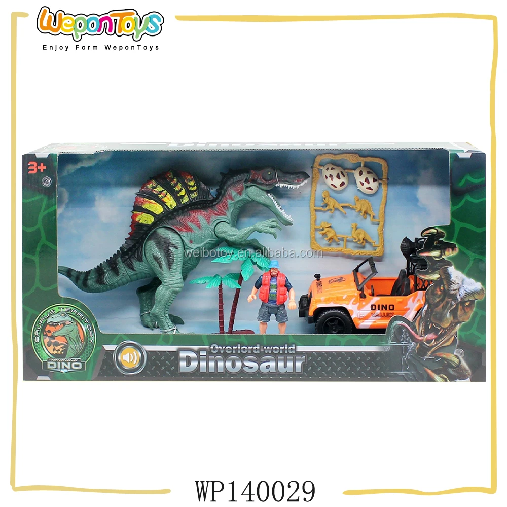 rescue military toy with car and dinosaur plastic military toy play set with music