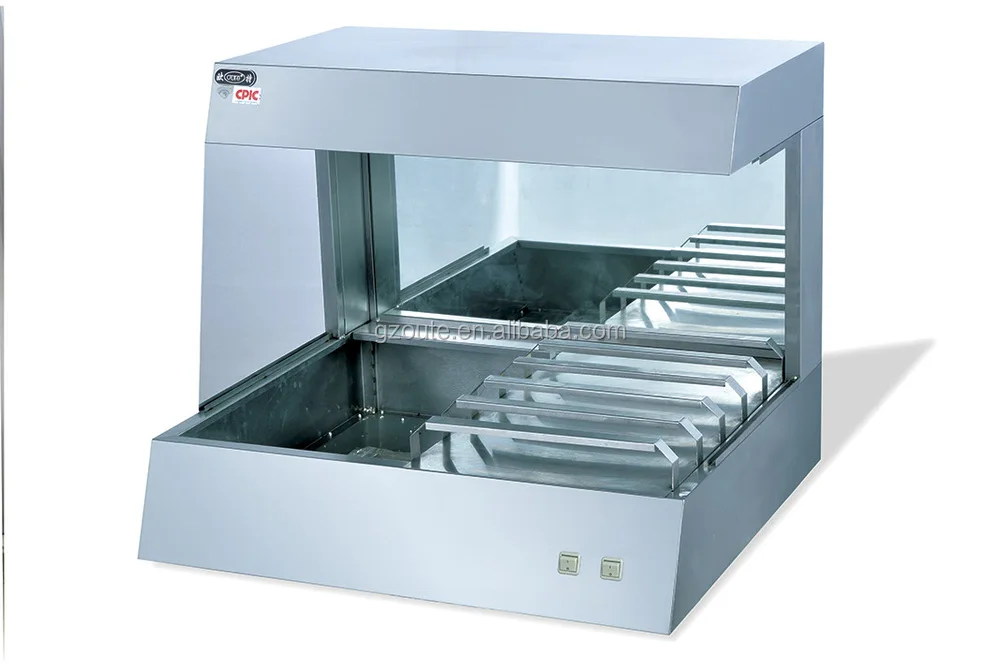 Stainless Steel Electric Fast Food Restaurant Equipment Counter Top Chips Worker And Potato Warmer Showcase