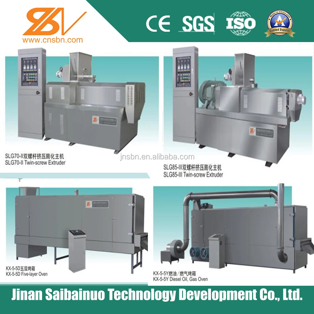 Stainless steel continuous automatic dog pet food pellet processing extruder machinery plant