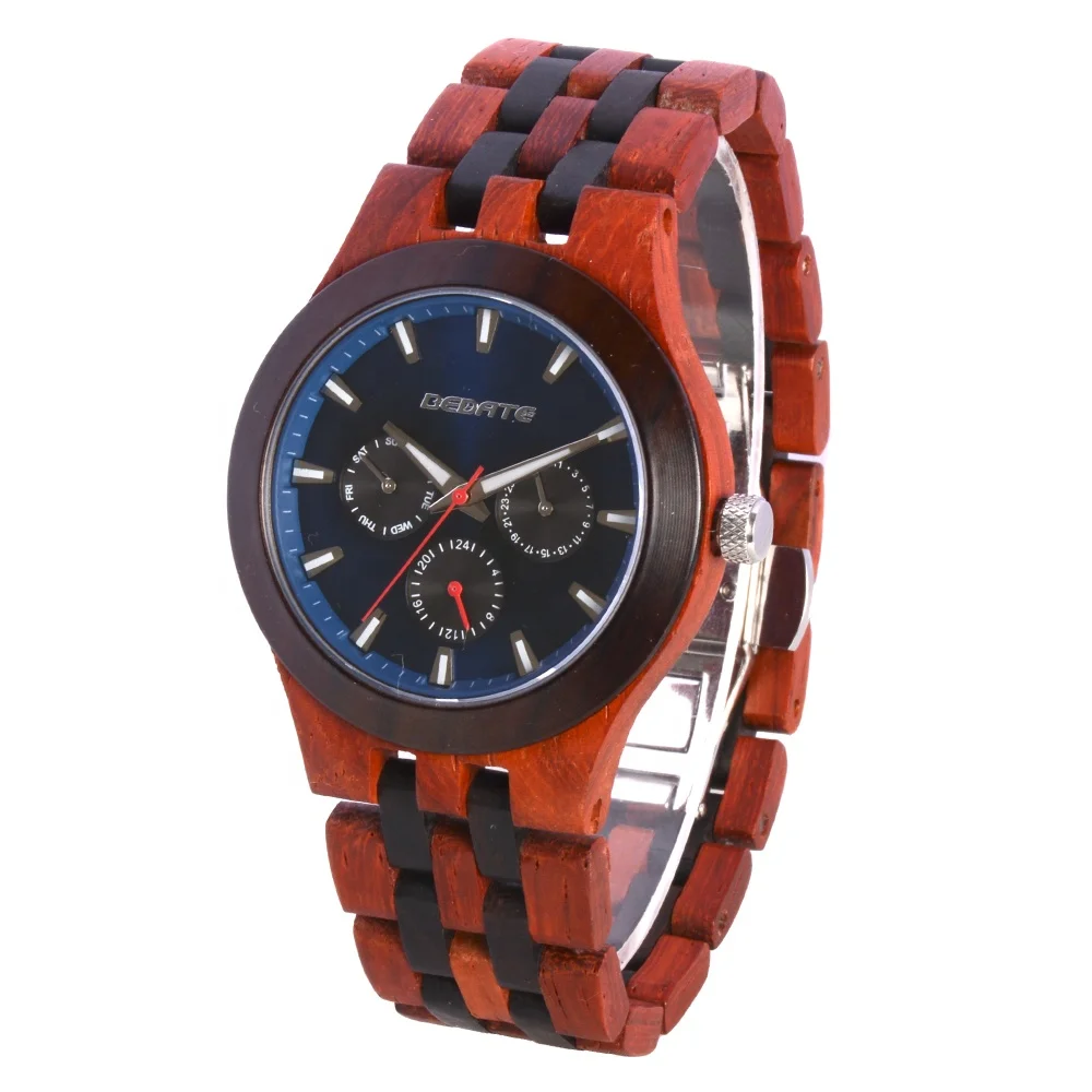 BEWELL watch store online sale luxury watch dropshipping wood watch men with luxury wooden wristwatch boxes