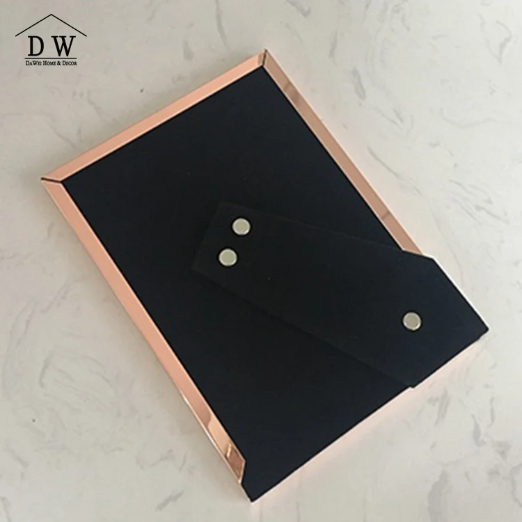
2019 high quality new style nordic modern minimalist style metal glass photo frame 