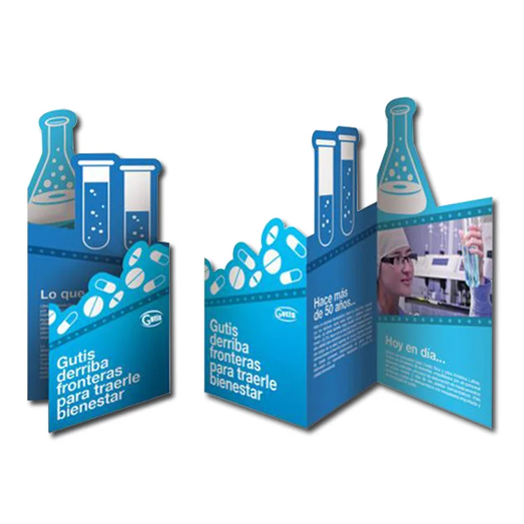 Модный дизайн, дешевая вырезанная бумага, рекламная листовая печать на заказ