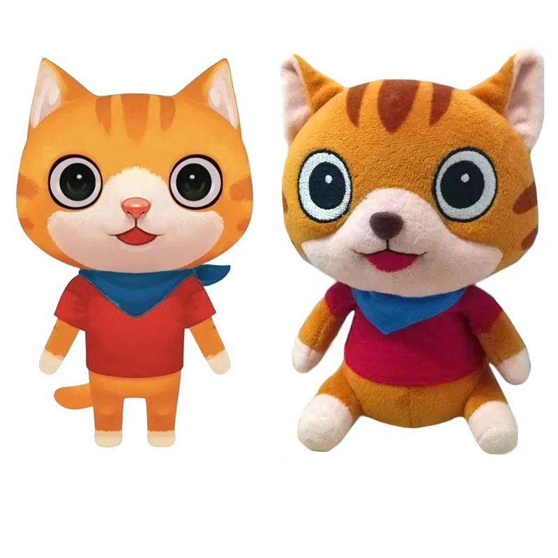 Mini Custom Cute Cat Soft Plush Pussy Toy With Sound