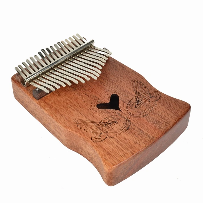 China 17 Keys Solid Wood Musical Instrument Kalimba