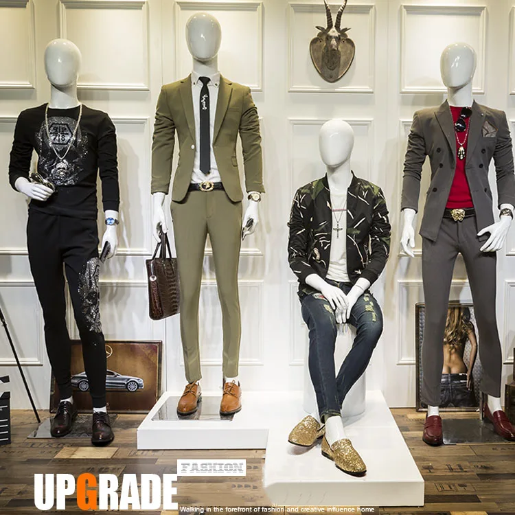 XINJI New Design Glossy White Mens Manikin Full Body Mannequin For Sale