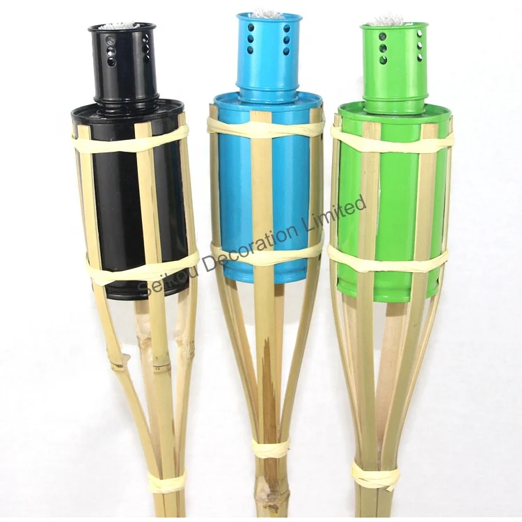 
Hot sale 60cm Natural Bamboo Tiki Torch without weaving 