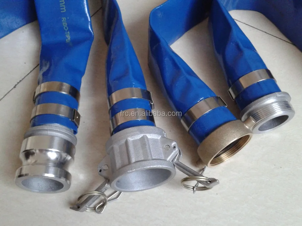 
High pressure PVC lay flat hose with camlock coupling 