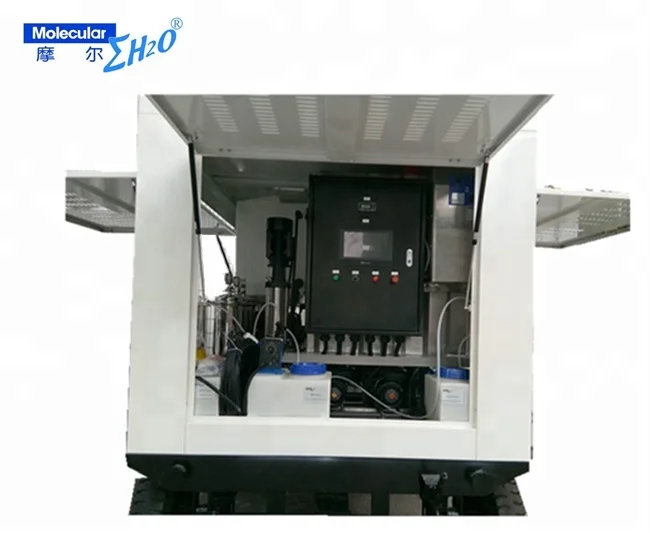 Reverse osmosis mobile water purification truck