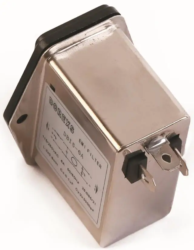 Разъем IEC DBI5 3A, шнур питания переменного тока, шумовой фильтр EMI