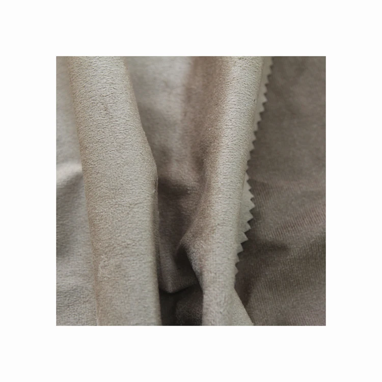 High quality 100 polyester suede fabric brushed velvet fabric