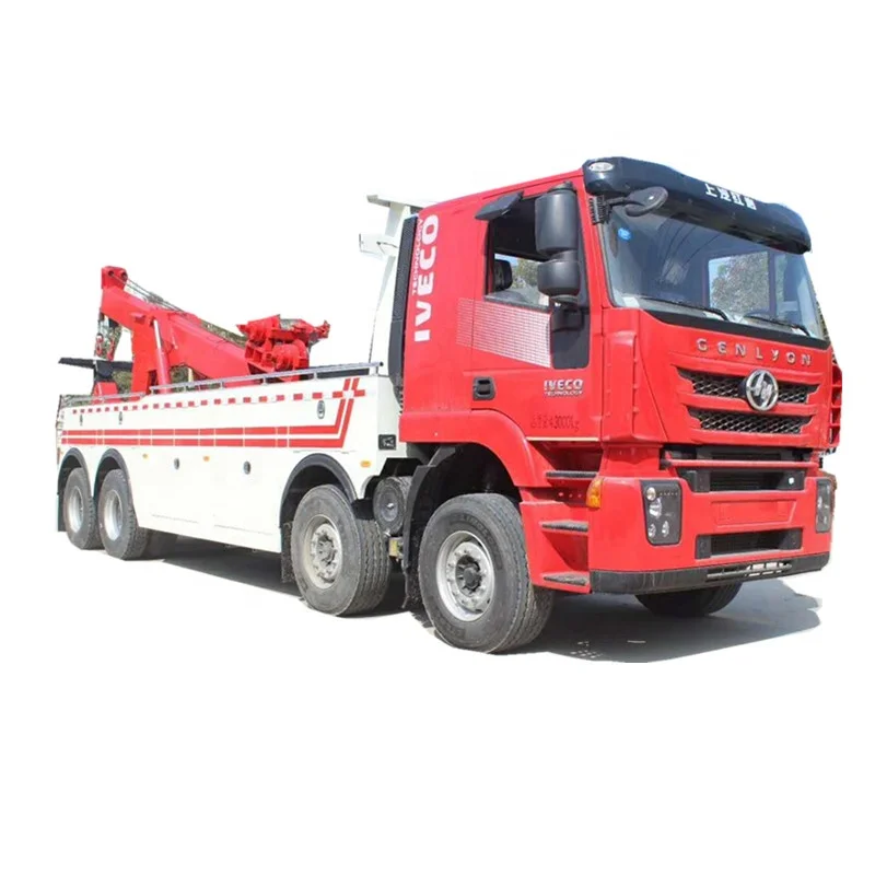 
Heavy duty 8*4 IVE----CO 40tons LHD tow truck under lift wrecker truck crane and towing seperate 