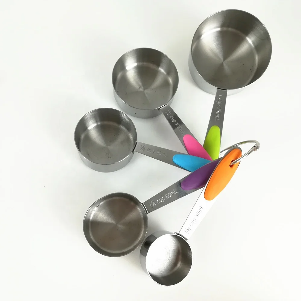 Set of 10 Baking Measuring Cups Spoons Set - Wildone Stainless Steel Cups and Magnetic Measuring Spoons Set