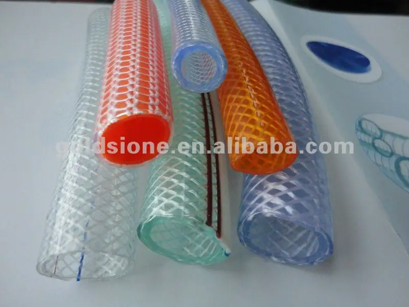 PVC transparent braided fiber hose directly from factory