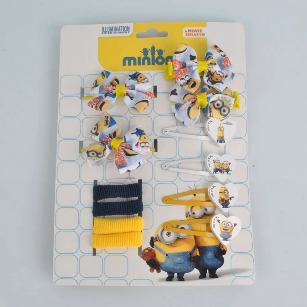 
Christmas gifts metal snap hair clips Minions 