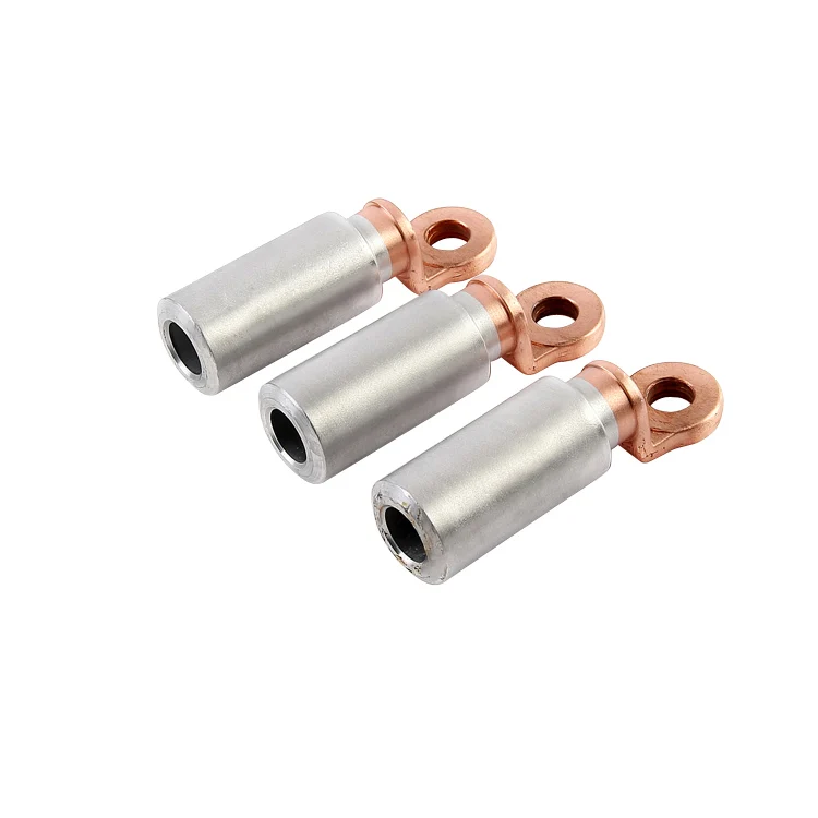 Bimetal compression type copper aluminium pipe connector cable lug
