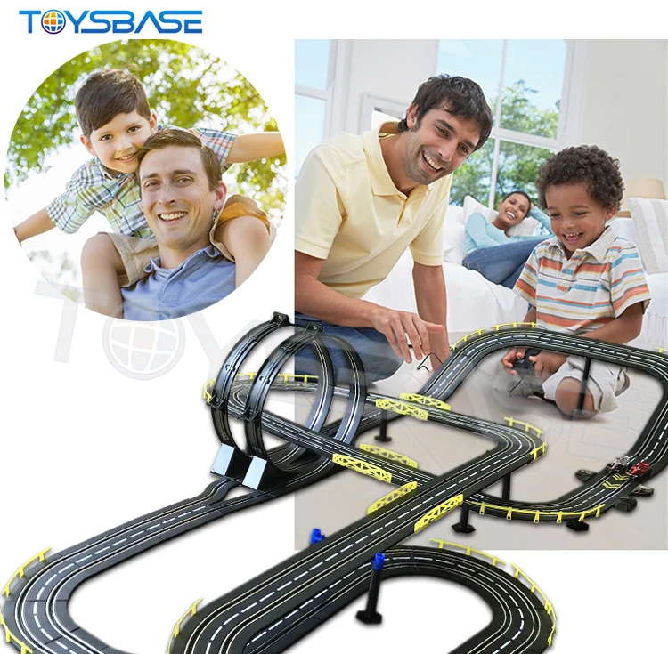 Shantou Toys High Speed Slot Car Race Track Miniaturas 1/43 Scale RC Car Electric Slot Track Toy