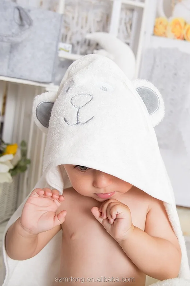 Baby Hooded Baby Towel for Boys and Girls 100% Cotton Extra Soft Bath Beach Animal Face Towel