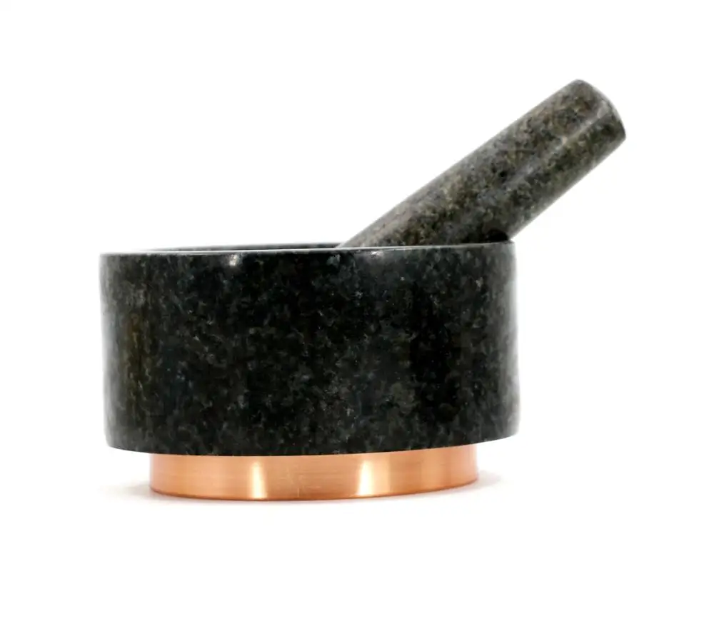 low price Heavy Granite Pestle Mortar bowl Granit garlic masher Pestle Mortar for sale