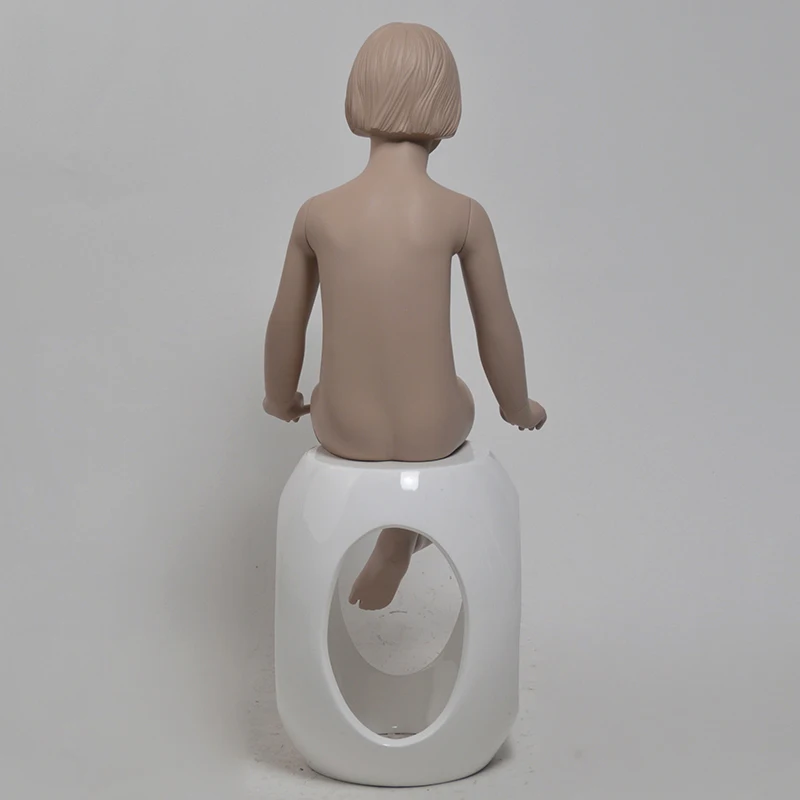 Life size realistic face clothes store display full body little little child mannequin girl