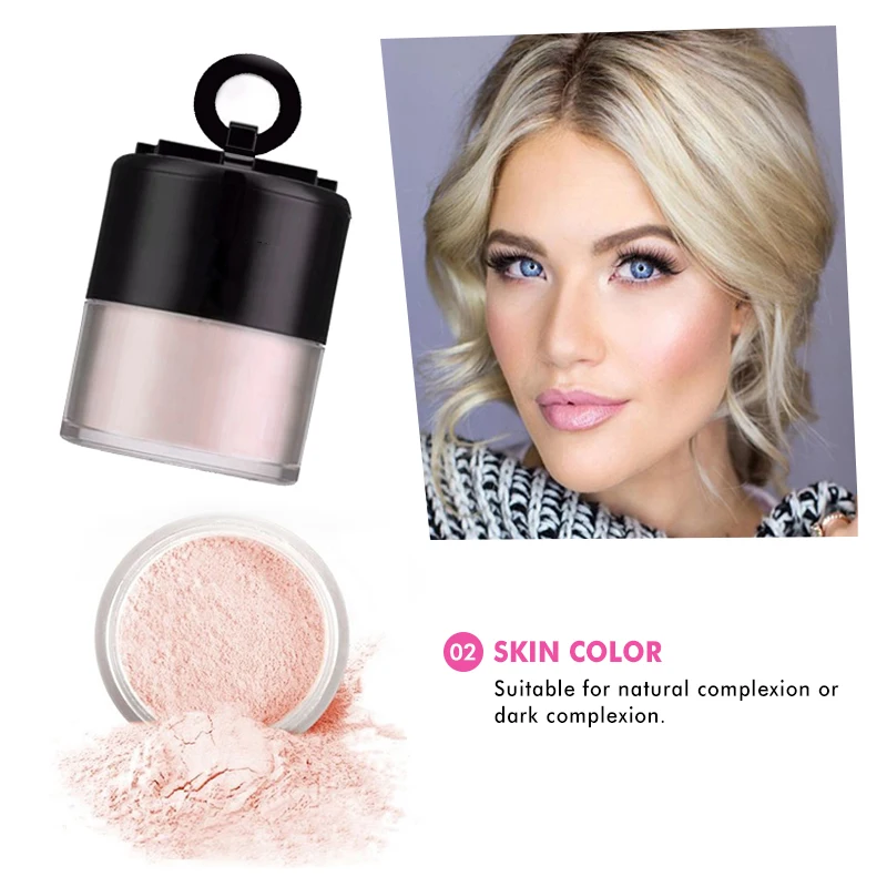 
HOT Selling OEM Loose Powder Waterproof Minerals Custom Translucent Glitter Makeup Loose Powder 